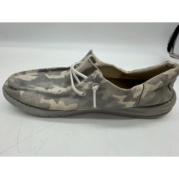 Hey Dude Wendy Funk Cloud Camo Sneakers Womens 10 Gray Slip-On Casual Flats - Picture 9 of 14